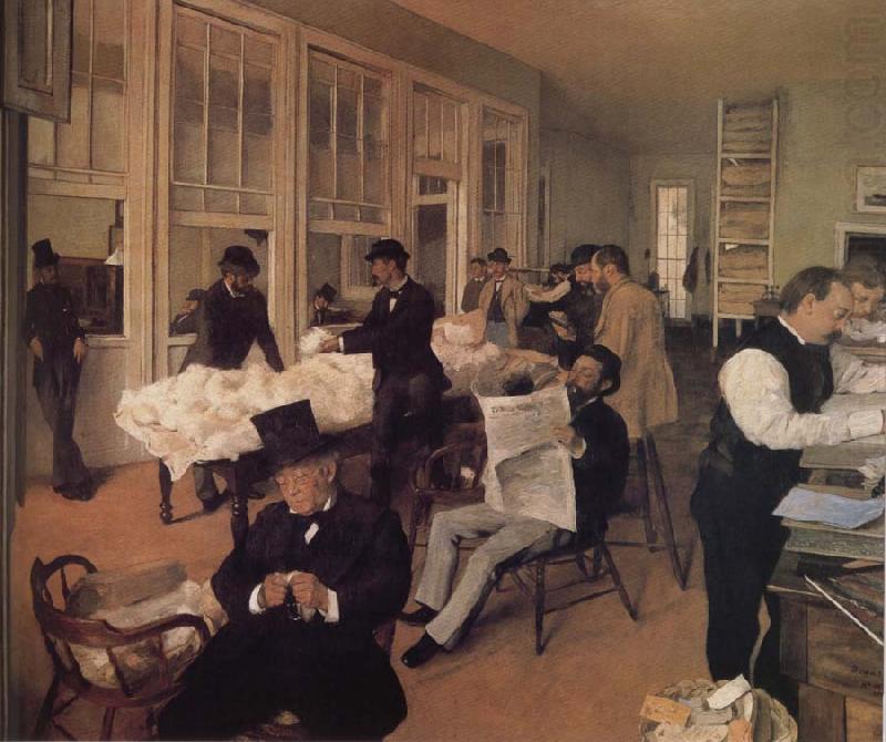 Cotton trade, Edgar Degas